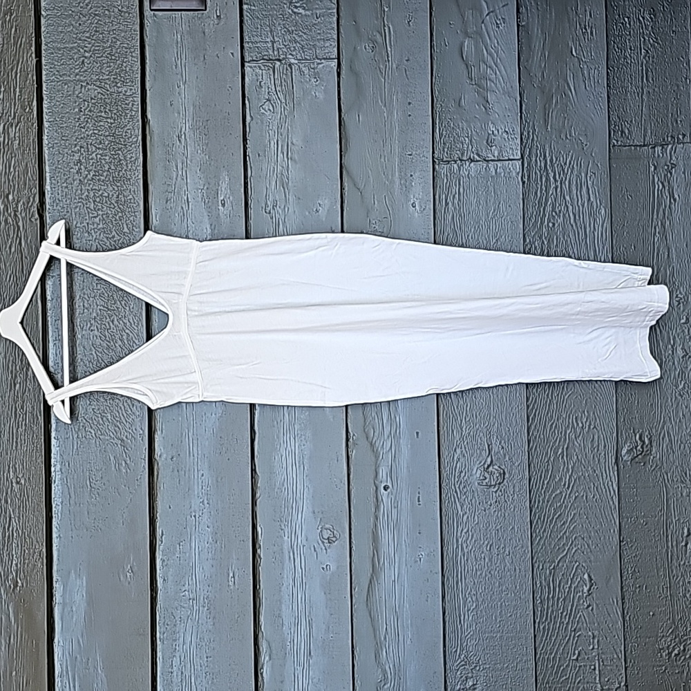 164 FREE PEOPLE Essential Tank Midi Ivory DRESS - Picture 5 of 9